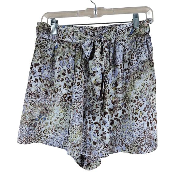 Mystree Animal Print Silky Shorts Nwt Size  M - Picture 1 of 7